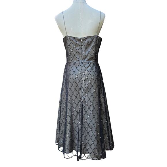 Vtg 90s Y2K Fairy Grunge Whimsigoth Black Semi-sheer Dress 6P Hoco Wedding Guest - Picture 6 of 12